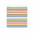 Baby Burp Cloths Pack of 10 in 100% Muslin Cotton – 6 Layers, Extra Absorbent Newborn Washcloths (30×50 cm), Soft Natural Face Towels for Sensitive Skin – in Multicolor (10)