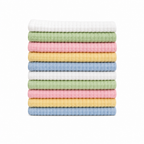 Baby Burp Cloths Pack of 10 in 100% Muslin Cotton – 6 Layers, Extra Absorbent Newborn Washcloths (30×50 cm), Soft Natural Face Towels for Sensitive Skin – in Multicolor (10)