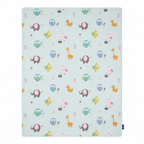 Baby Blanket - Blue Bird - 100% Muslin Cotton and Fleece material for ultra comfort